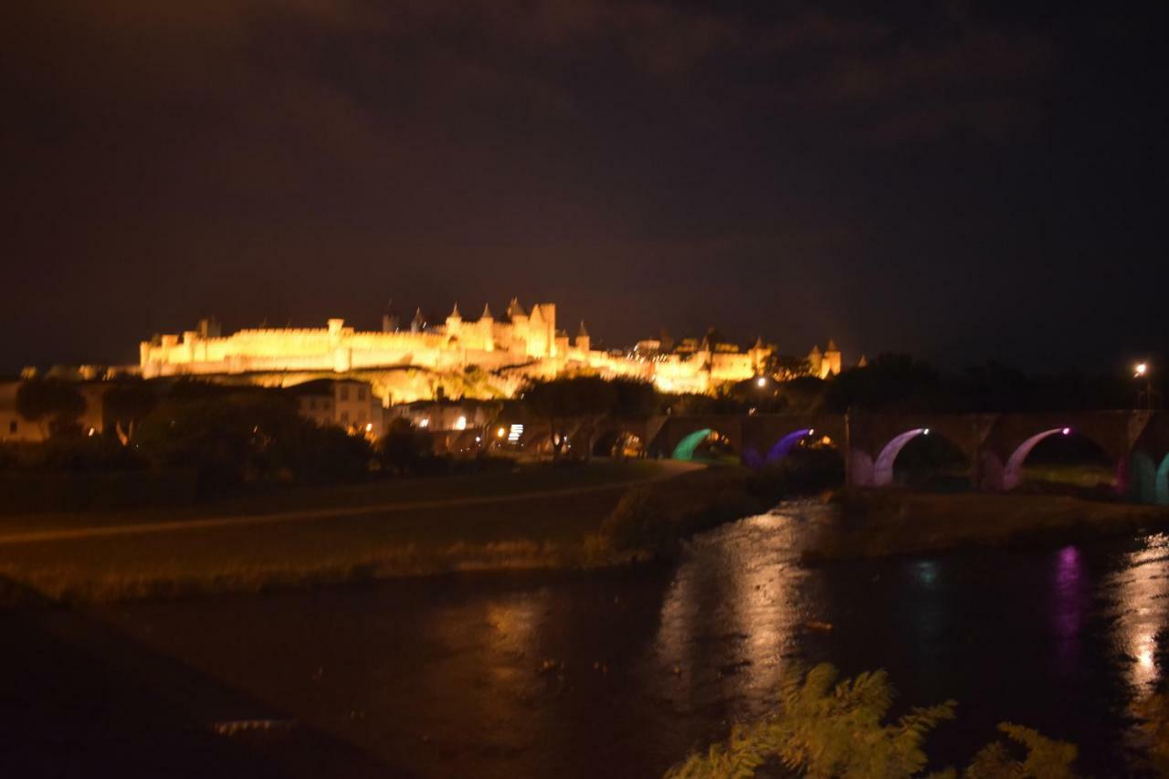 L'Or Vert, Castle View, Private Parking, Air Conditioner, Netflix, 160M From Medieval Town Carcassonne Esterno foto